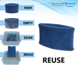 EASY TO REPLACE CLEAN WASH & REUSE WICK FILTER FOR HUMIDIFIER BY NATURAL-BREEZE