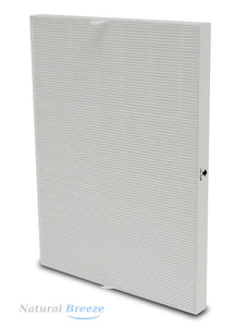 HEPA filter for WINIX Air Purifier 5500-2, comparable to WINIX Part # 116130, True HEPA filter compatible with WINIX 5500-2 air purifier, replacement for part #116130, front view showing pleated design