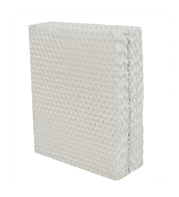 Natural-Breeze replacement humidifier filter compatible with AirCare 1043, Bemis, and Essick Air models, shown in front view with paper wick design, replacement humidifier filter