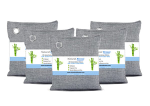 Bamboo Charcoal Activated Carbon Air Purifying Bags -5 Packs of 200g (NB300-5Pks)